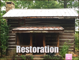 Historic Log Cabin Restoration  Colerain, North Carolina